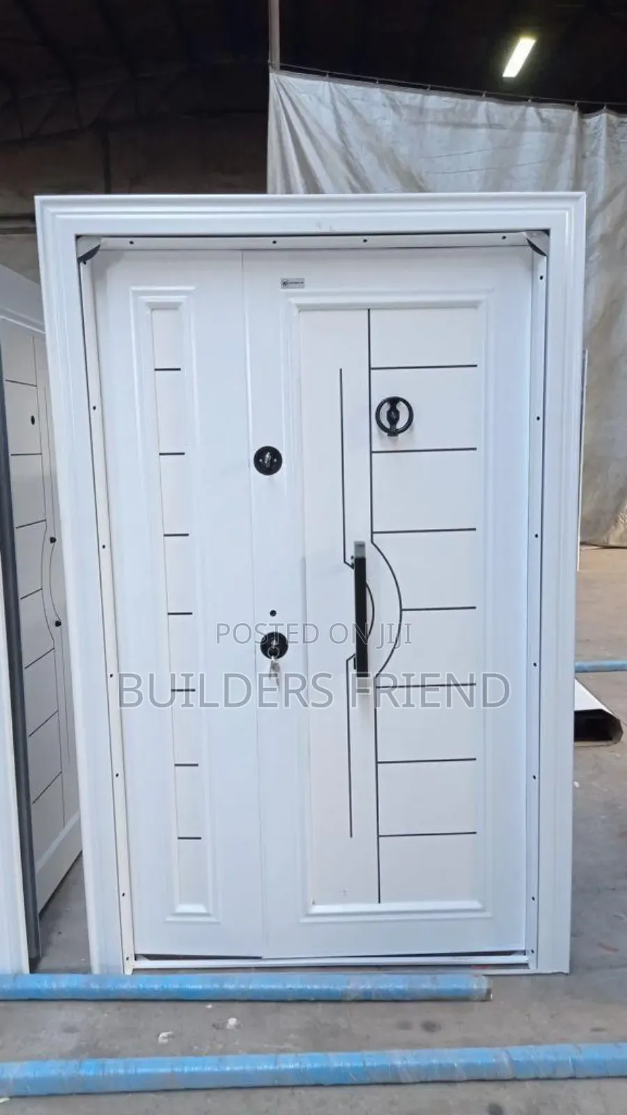 All White Executive Entrance Heavy Turkish Security Door
