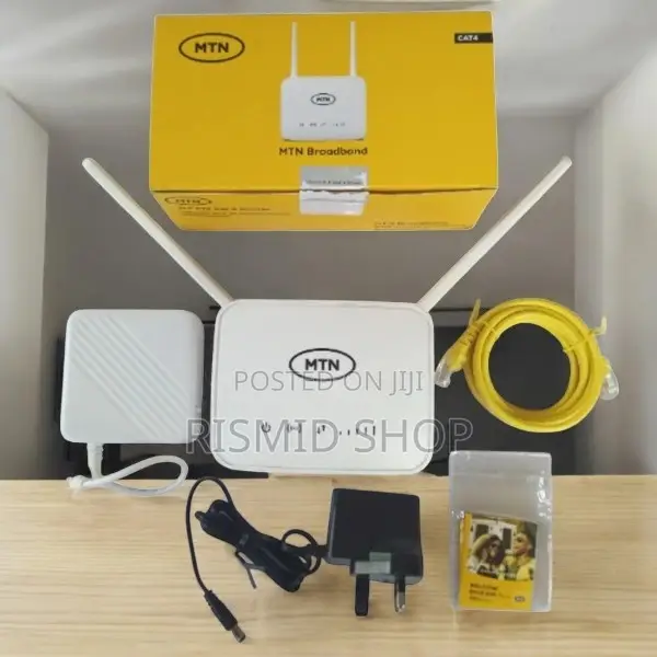 MTN Universal Broadband 4G Router + Backup Battery - White