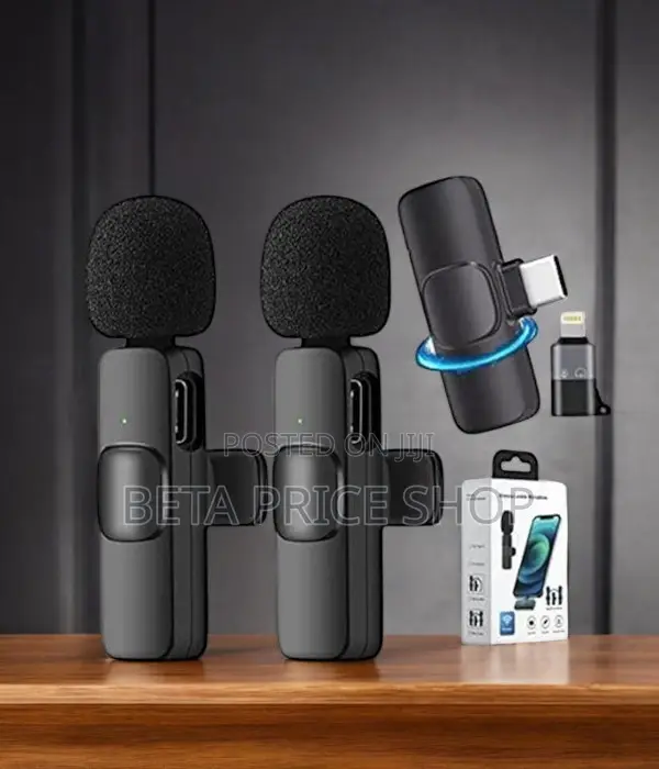 2 in 1 Wireless Microphone for Android and iPhone