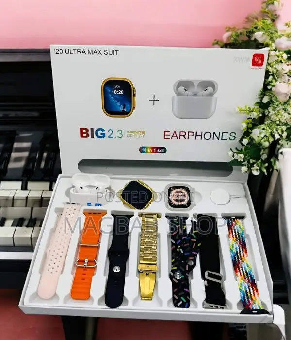 Ultra I20 Ultra Max Suit Series 8 Smartwatch (10 in One)