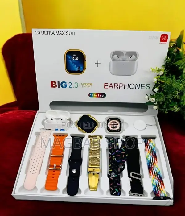 Ultra I20 Ultra Max Suit Series 8 Smartwatch (10 in One)