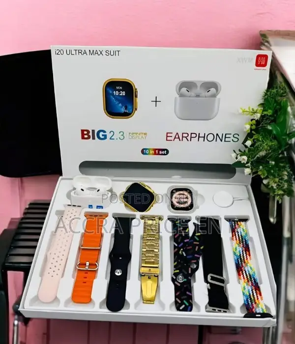 Ultra I20 Ultra Max Suit Series 8 Smartwatch (10 in One)