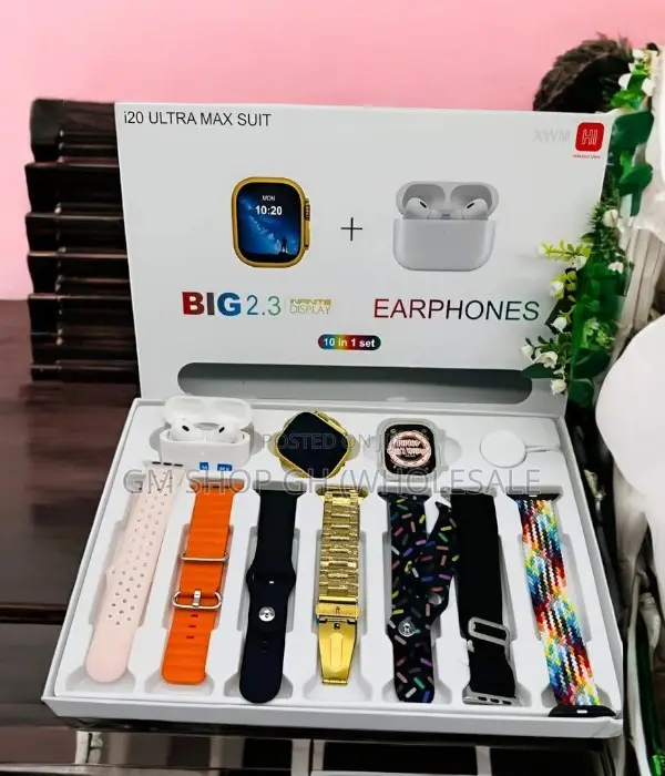 Ultra I20 Ultra Max Suit Series 8 Smartwatch (10 in One)