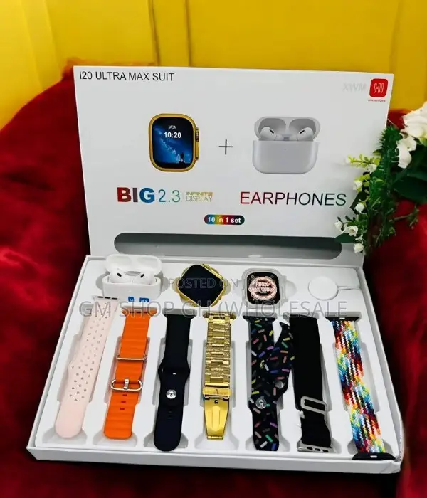 Ultra I20 Ultra Max Suit Series 8 Smartwatch (10 in One)
