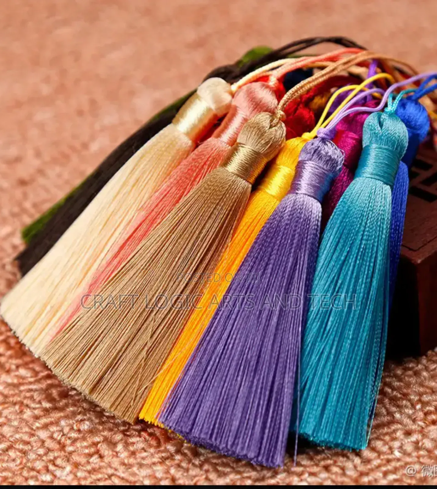 Tassels 6 Pieces For Arts And Crafts Epoxy Key Holders