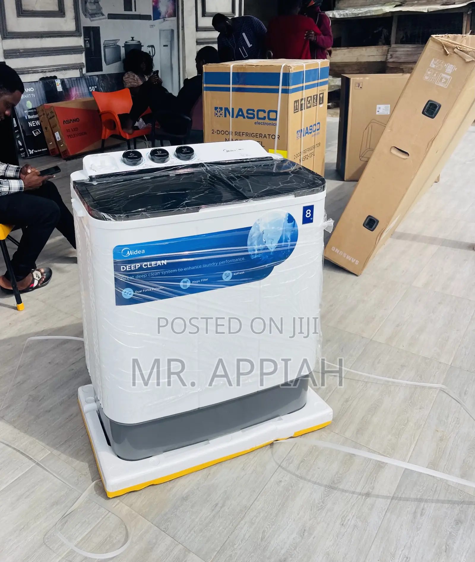 Powerful Performance Midea 8kg Top Load Washing Machine.