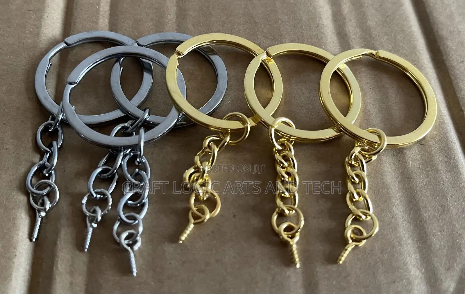 Keychains + Eye Screw For Epoxy Resin Key Holders 10pcs 3cm
