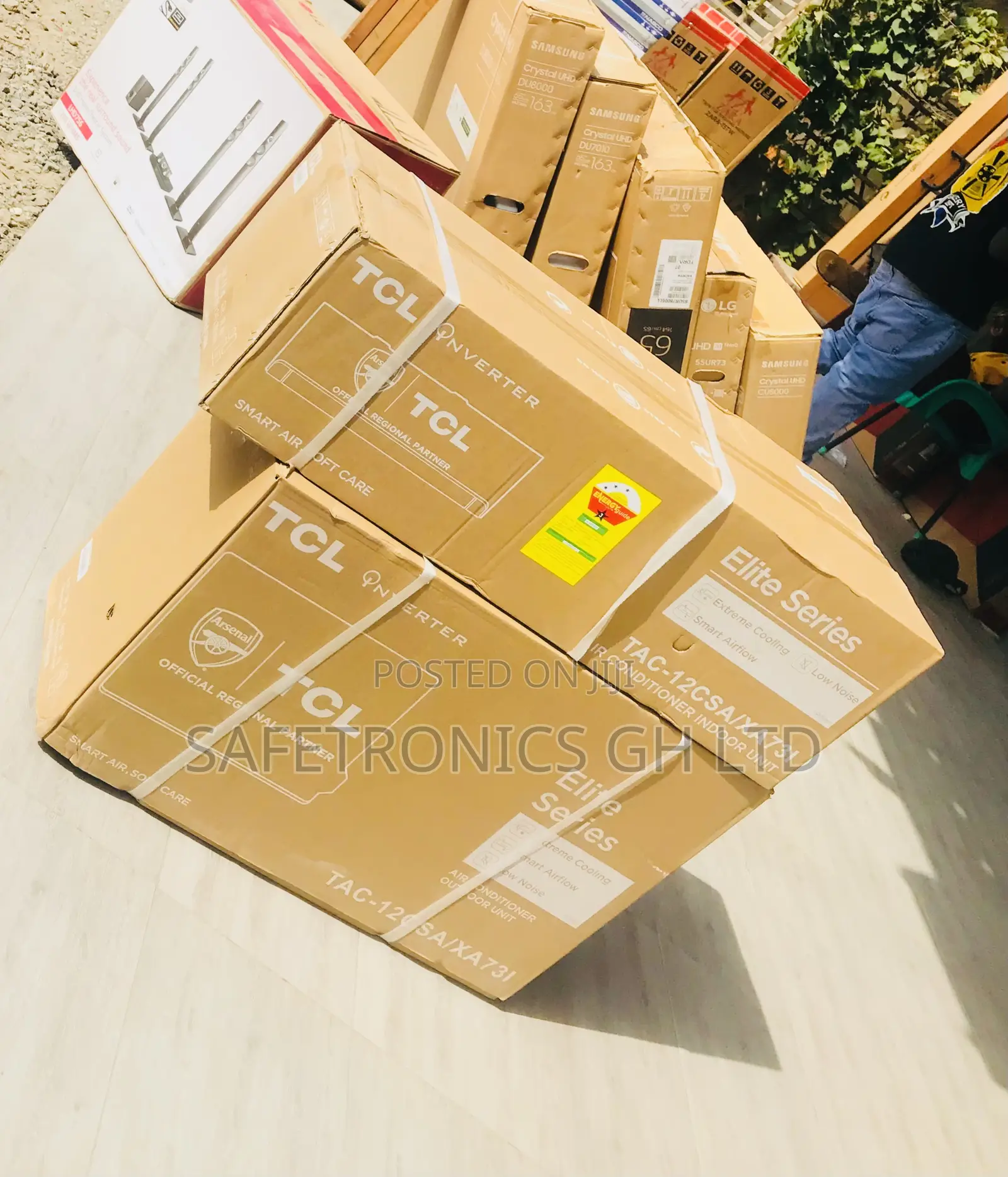 TCL 3 Stars Inverter White 2.5 Horsepower R410 Clean Ac