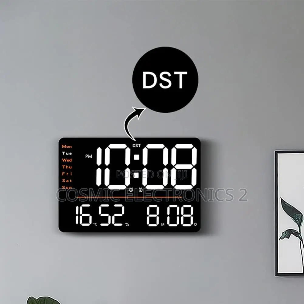 LED Digital Wall Clock With Multi-Functional Display