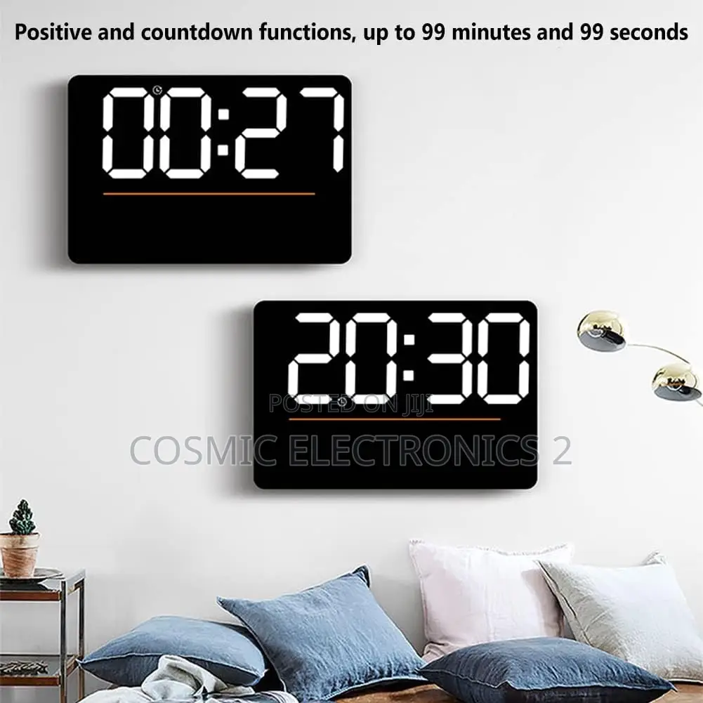 LED Digital Wall Clock With Multi-Functional Display