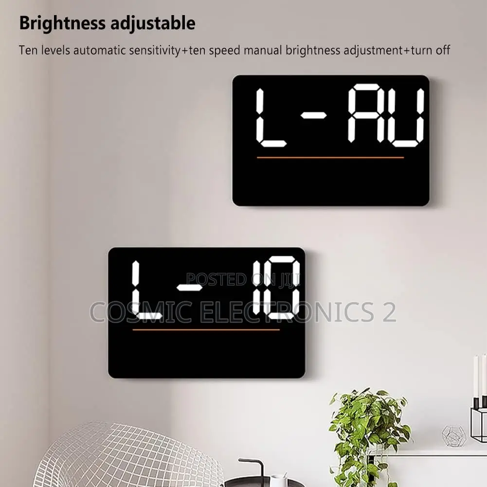LED Digital Wall Clock With Multi-Functional Display
