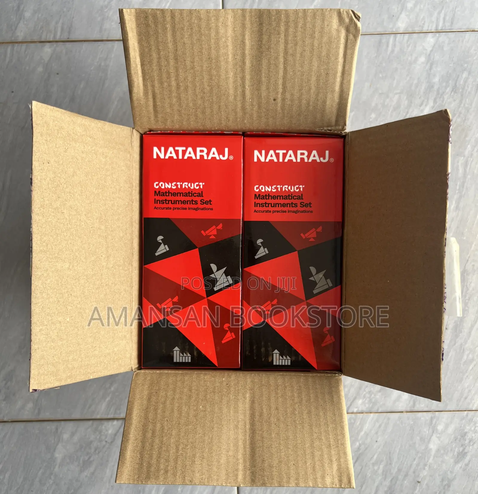Box Of Nataraj Maths Sets (12 Pieces)