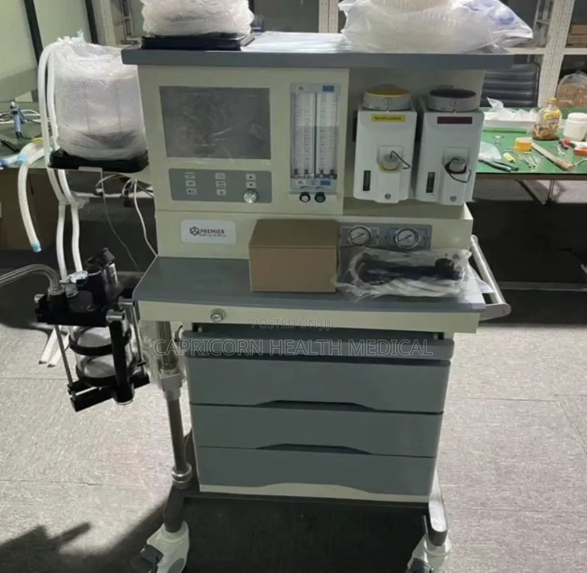 Anaesthesia Machine Double Vaporizer With Patient Monitor