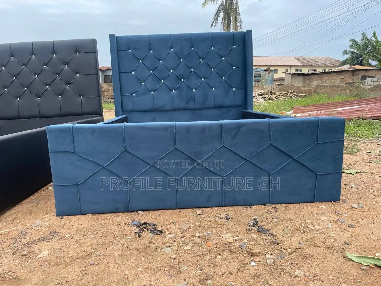 Epiphany Blue Double Bedframe 54/75//Free Delivery