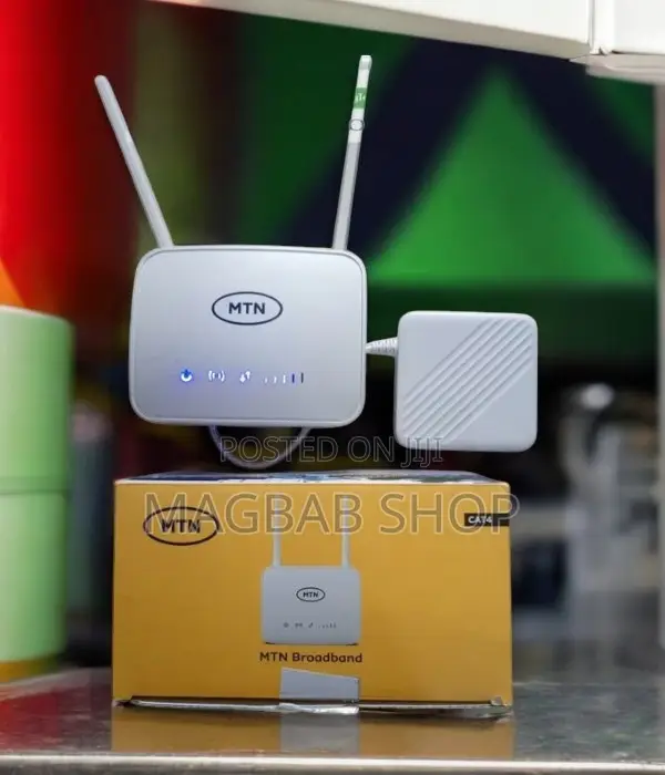 MTN Universal Broadband 4G Router + Backup Battery - White