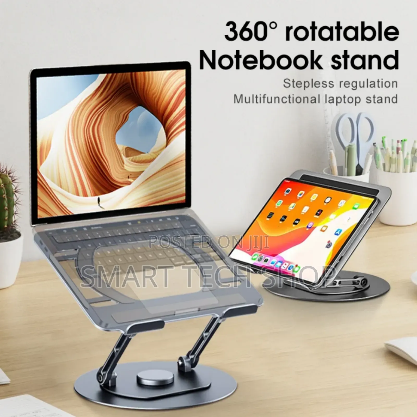 360 Rotating Adjustable Foldable Aluminium Laptop Stand