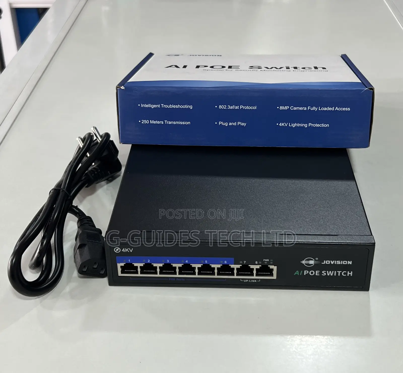 Jovision 6-Port Ai Poe Switch (Jvs-S08-6p-65w)