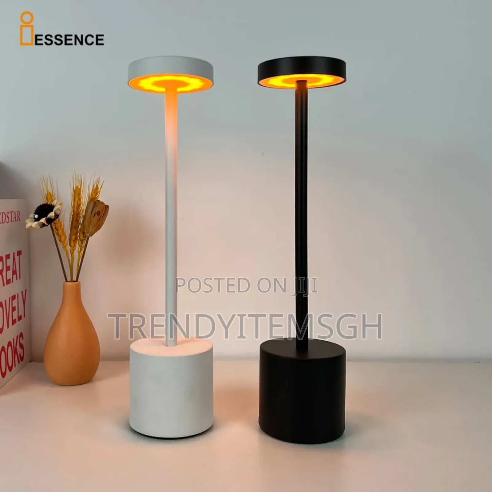 3 Colors Rechargeable Usb Type C Led Touch Led Table Lamp