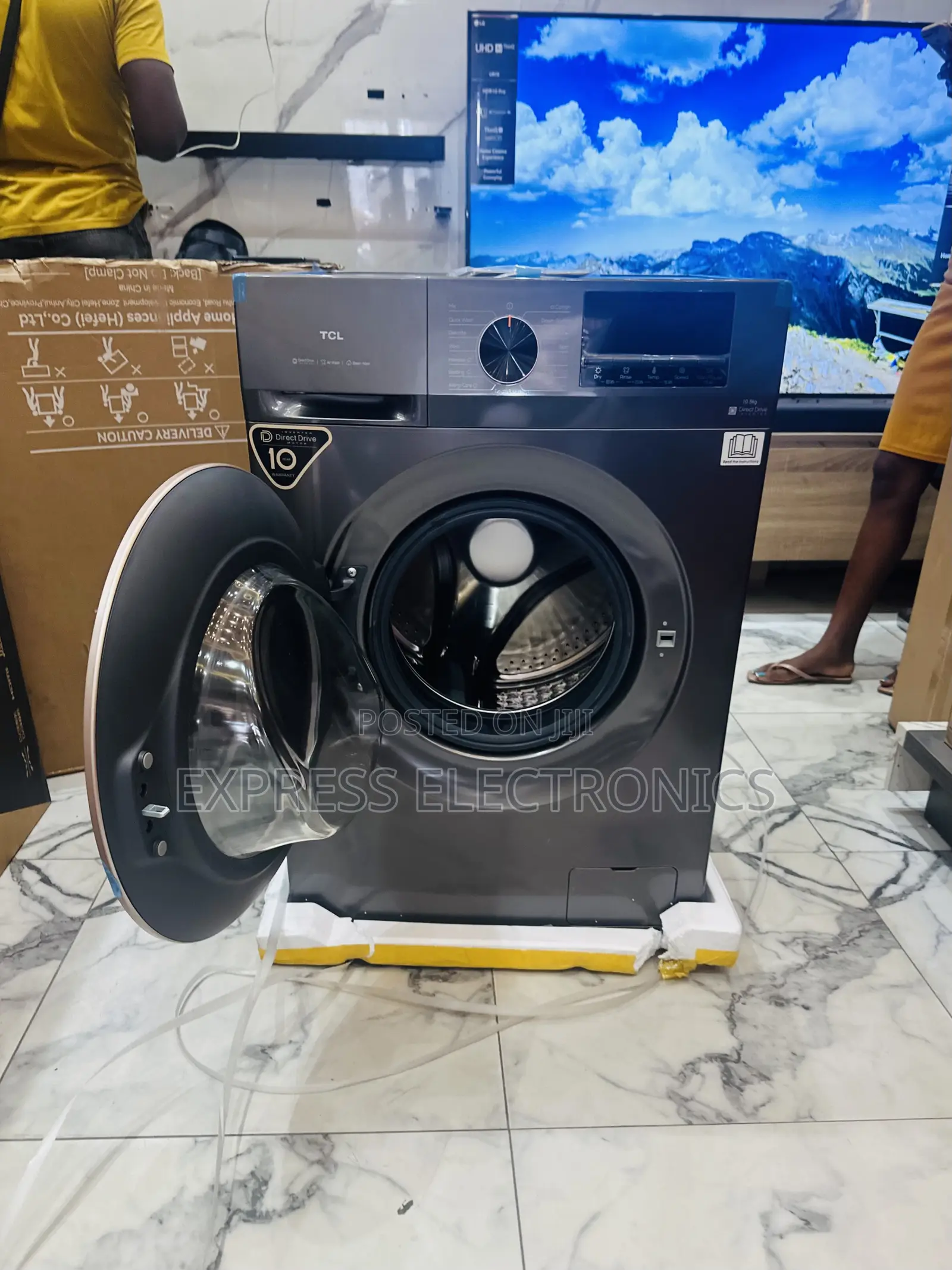Wash and Dry Full Auto TCL 10.5/7kg WM Front Load