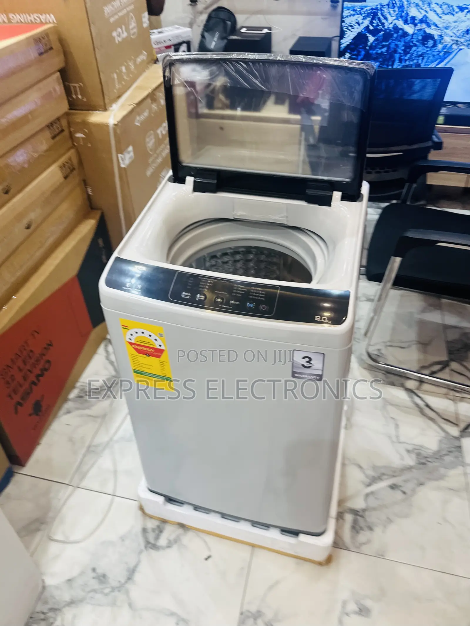 8kg Topload Washing Machine TCL 