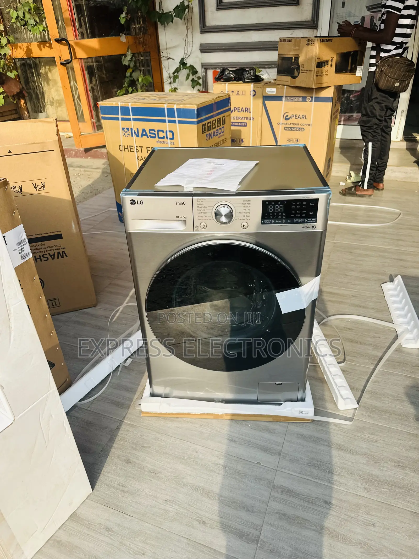 Anti Rust Durable WM Front Load LG 10.5/7kg.