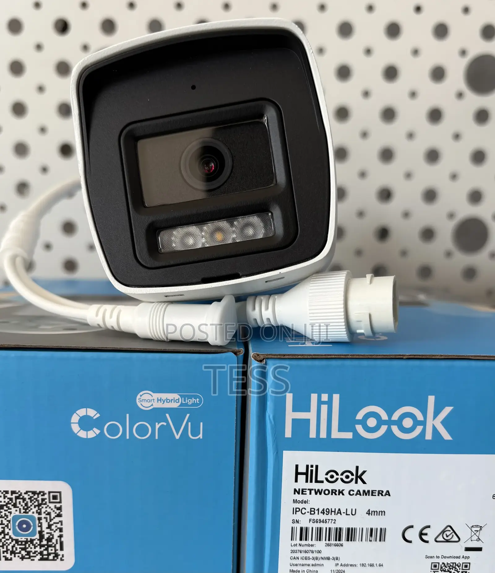 Hilook/Hikvision IP 4MP FULL Color Vu+Audio Bullet B149ha-Lu