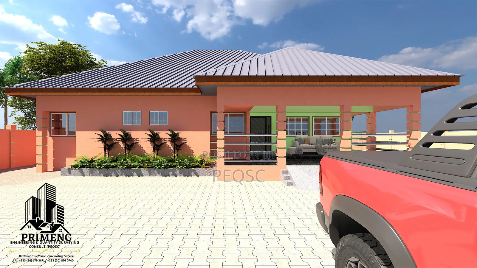 A Simple 3-Bedroom Residence Design by PEQSC