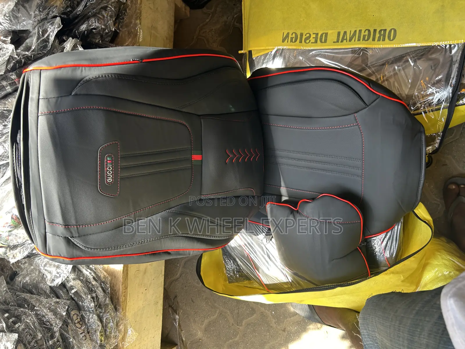 10D Luxury Leather Seat Covers With Neck Support