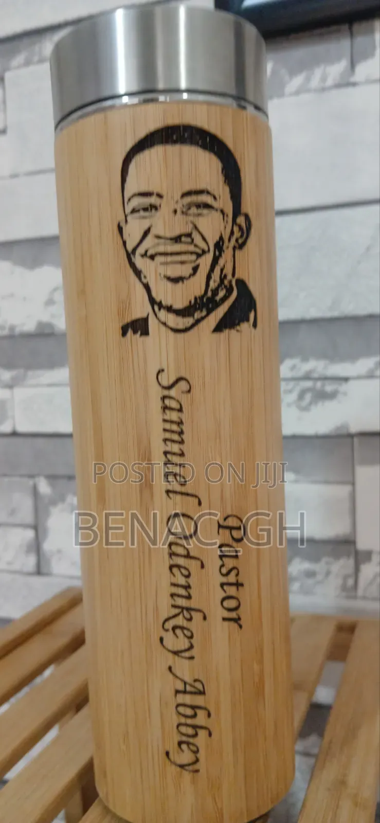 Temp. Bamboo Flasks Customized as Souvenir