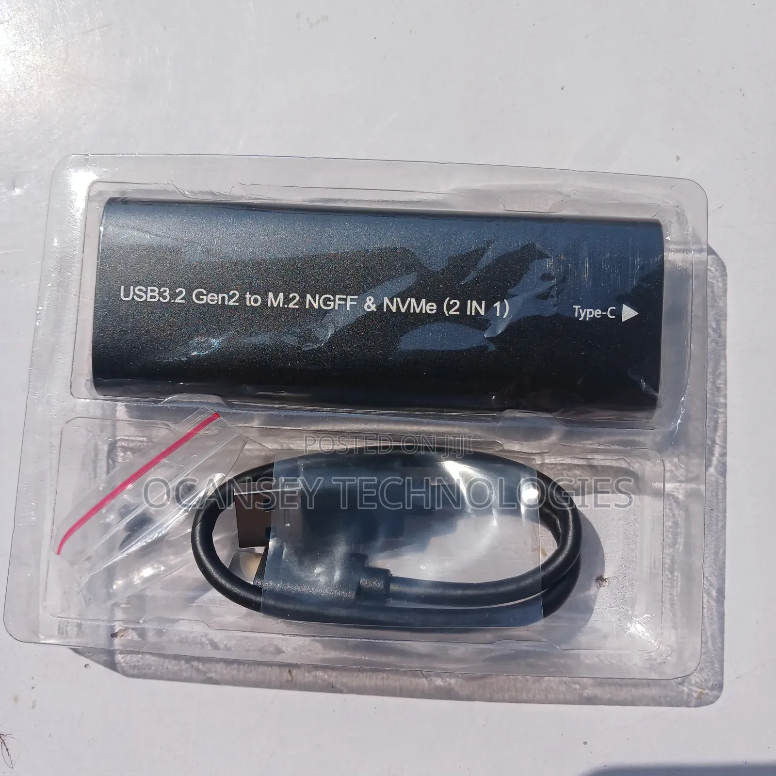 Original USB 3.2 Gen 2 to M.2 NGFF Nvme 2 in 1 SSD Case