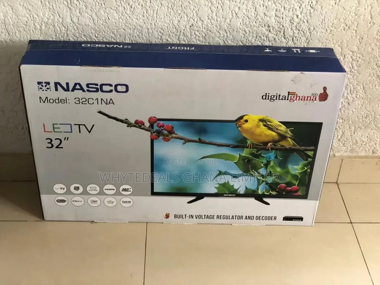 2-years Warranty!32” Nasco In-built Decoder Full HD LED 2024