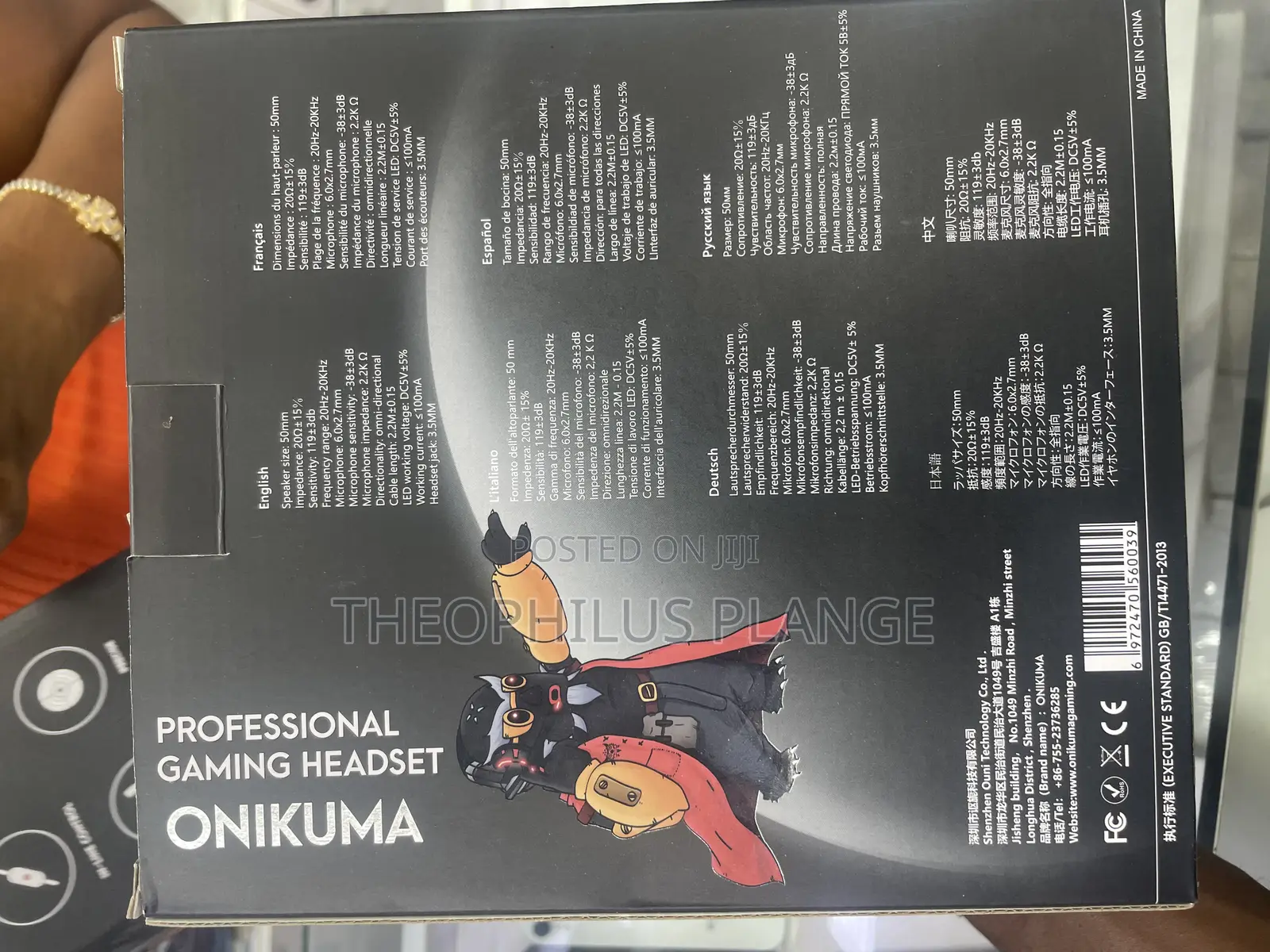 Professional Gaming Headset/ K1B Onikuma