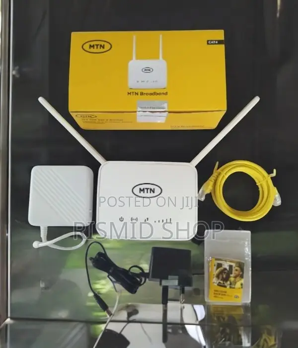 MTN Universal Broadband 4G Router + Backup Battery - White