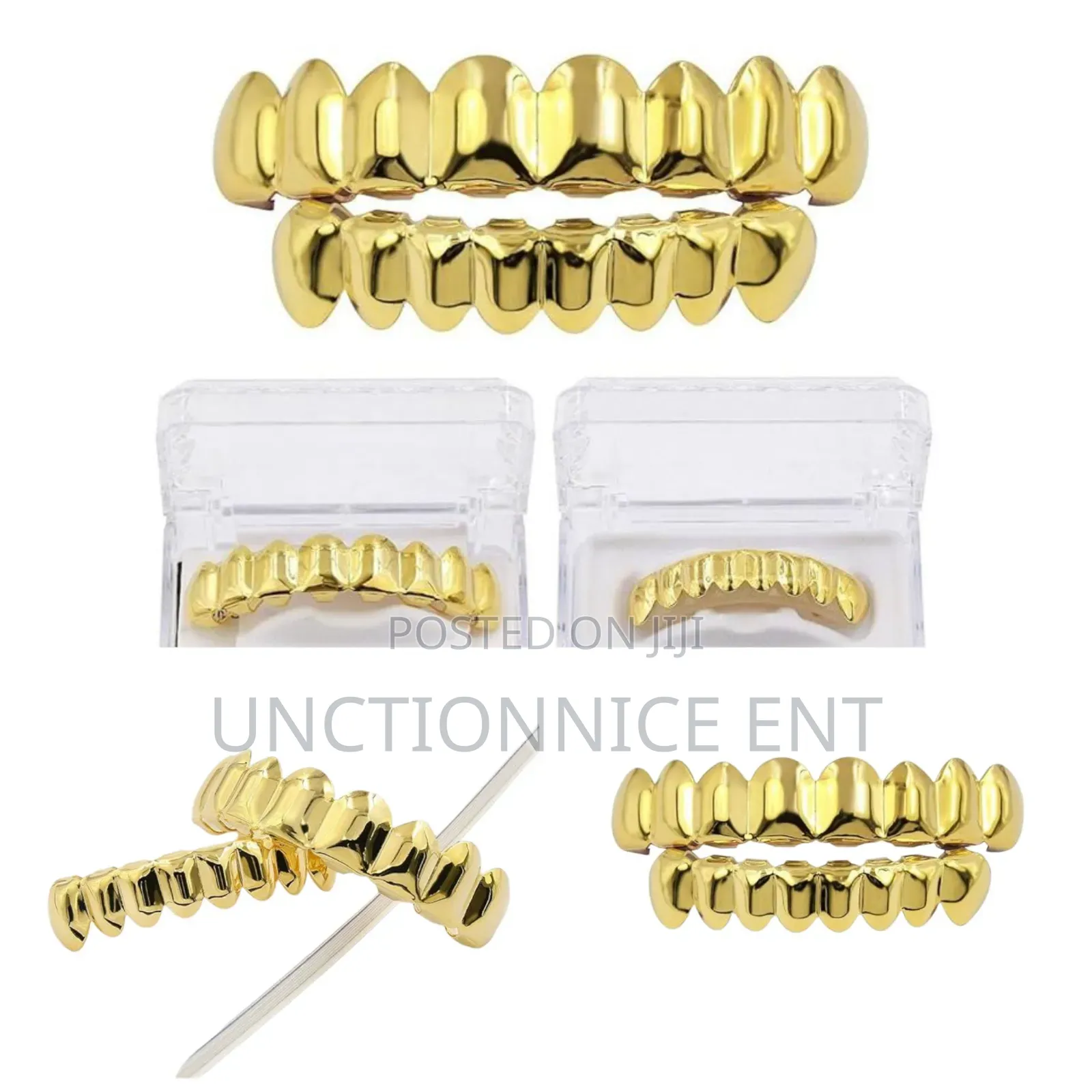 Fashion Gold Plated Gold Finish Hip Hop Mouth Grillz