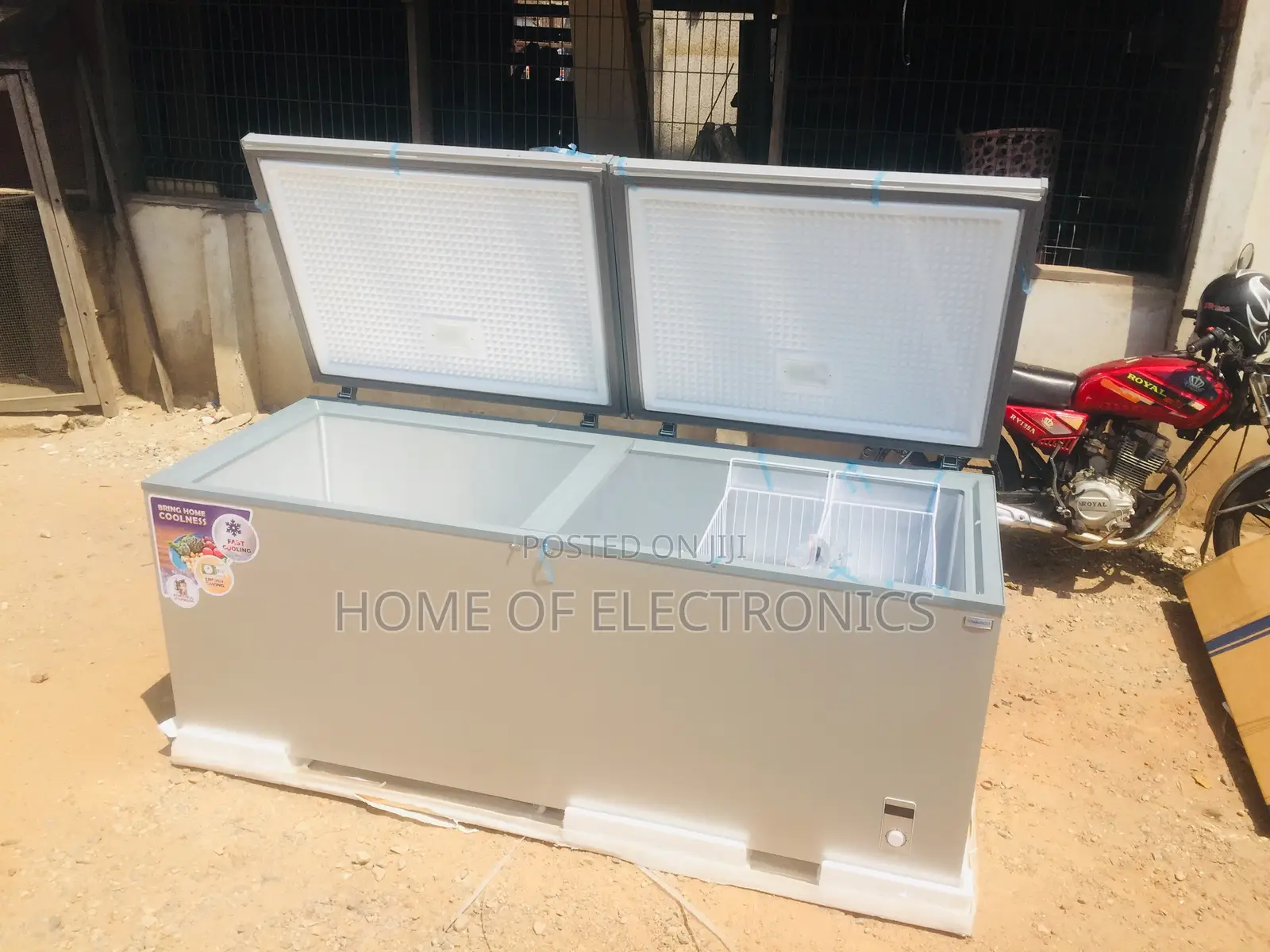 Affordable Nasco 800l Double Door Chest Freezer(Silver)