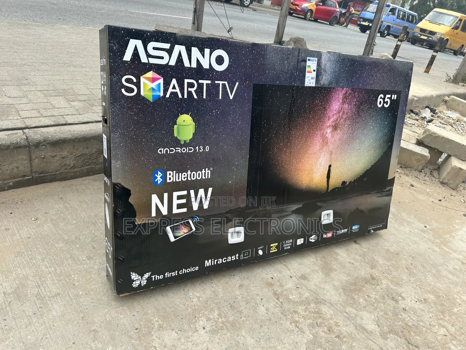 Asano Uhd Smart 65”Glossy Tv Long Lasting Screen