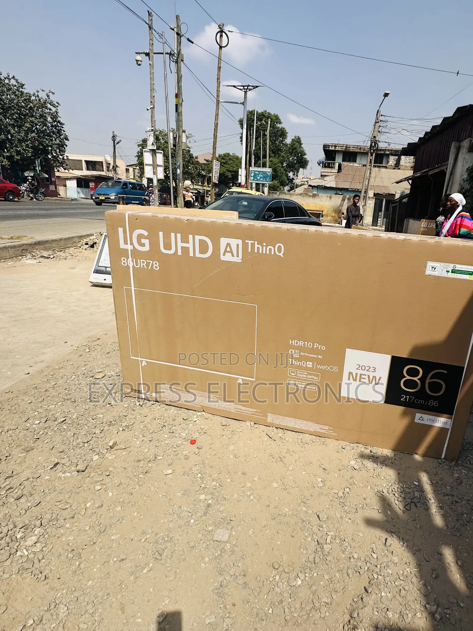 Elegant Design Slim Uhd Smart Lg 86”Ur78