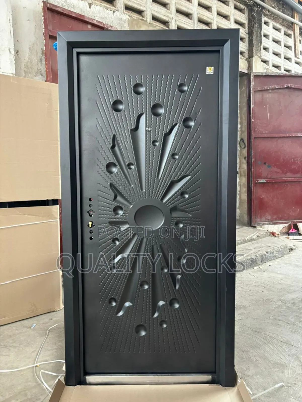 New Quality Secured Black Security Door