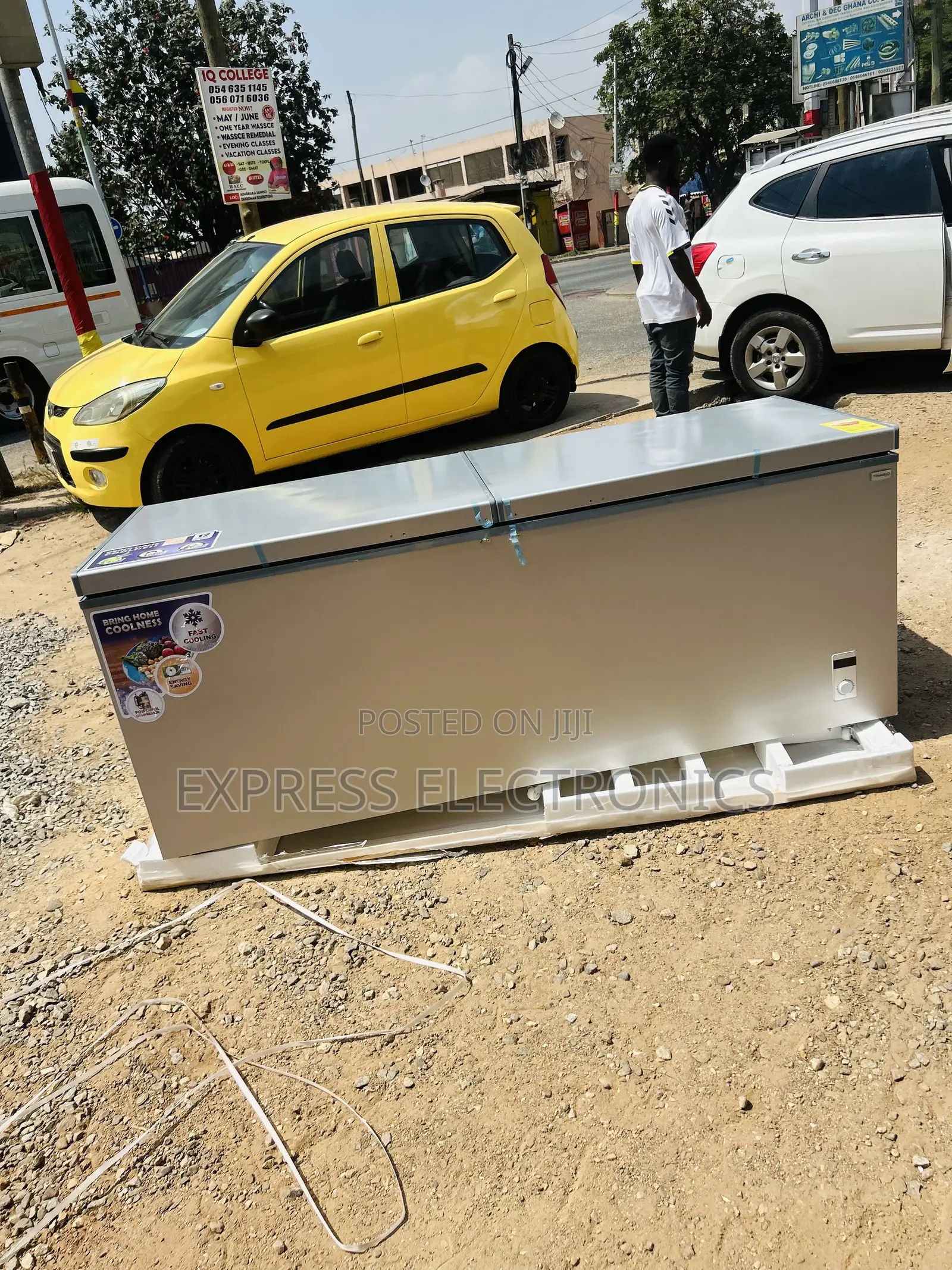 Auto Defrost Chest Freezer Double Door Nasco Nas-1200fl B