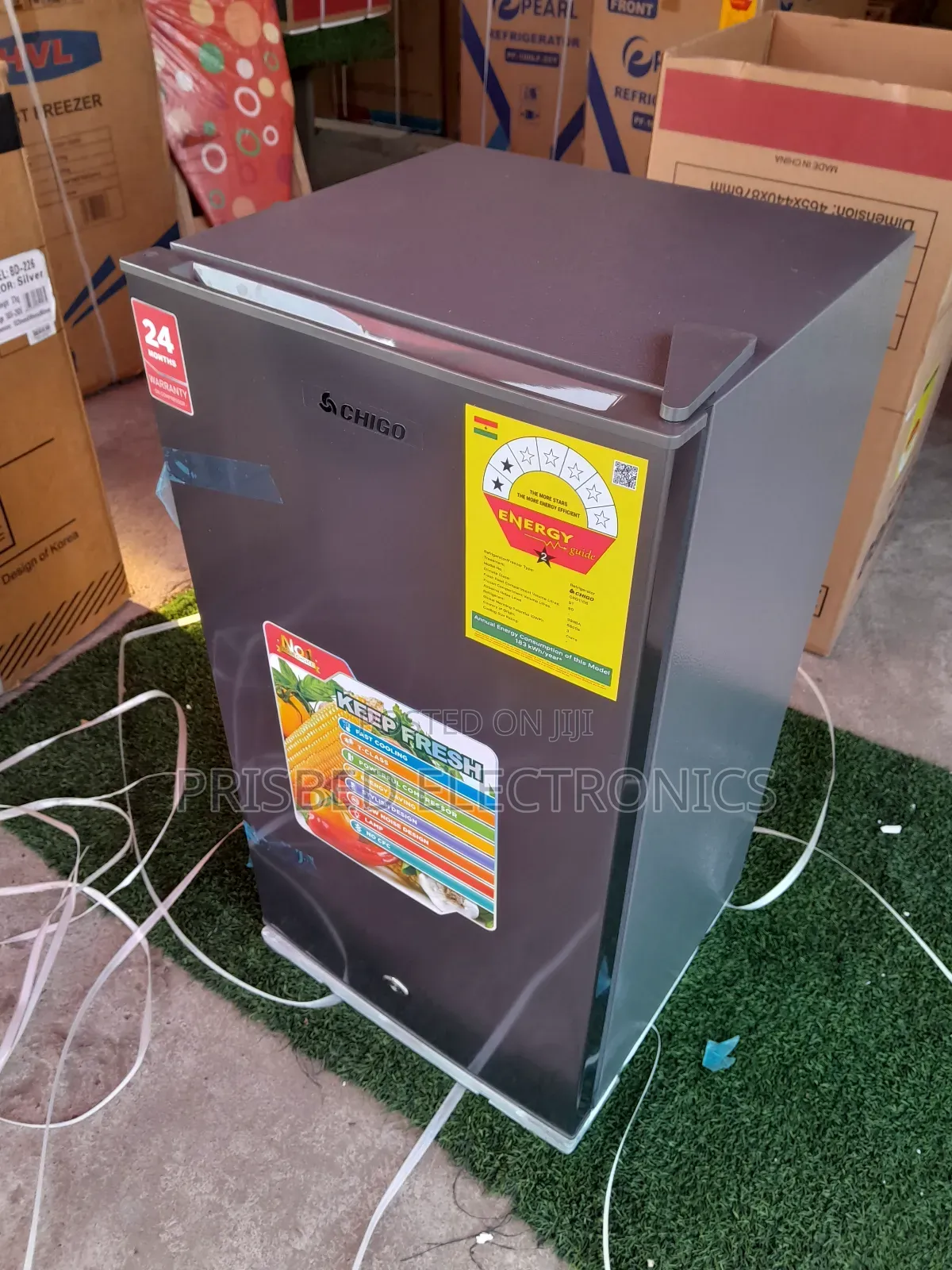 Chigo Durable Table Top Single Door Fridge 90 Litres**>