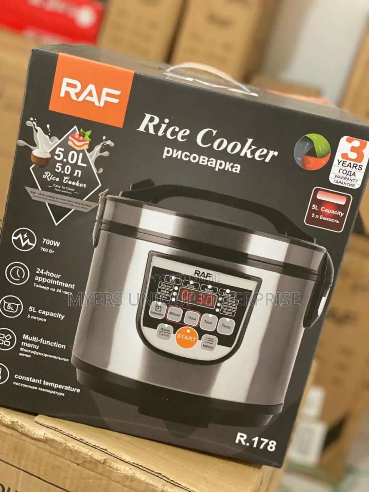 High Efficiency Raf 5l Rice Cooker