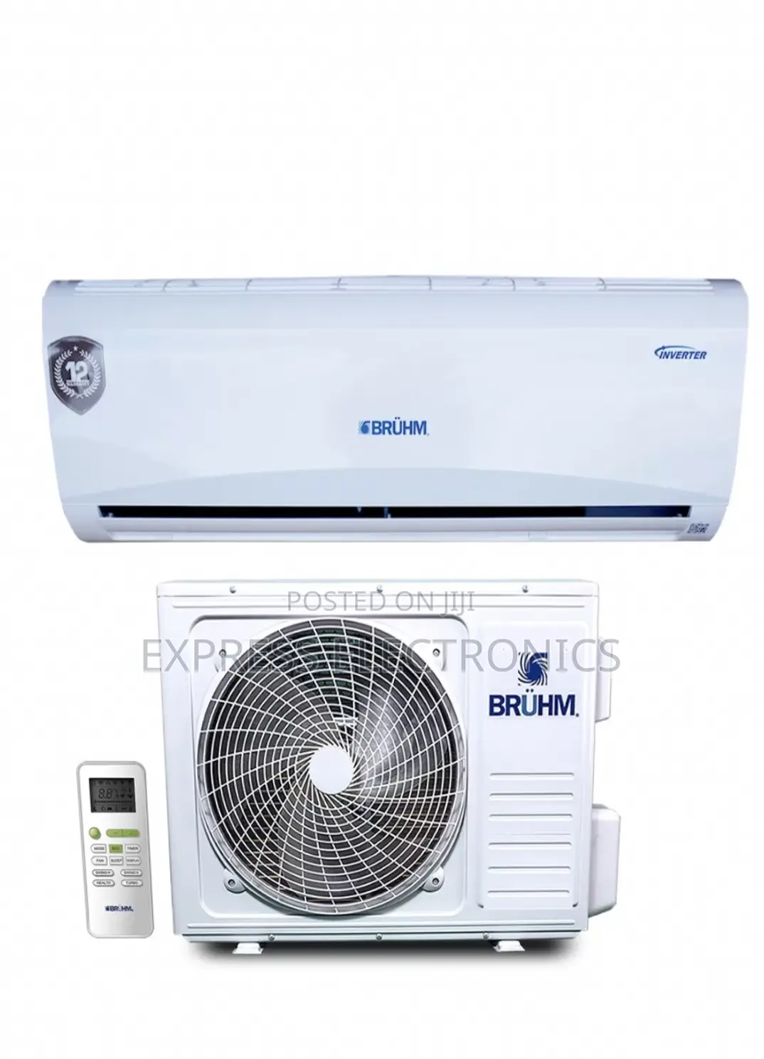 Powerful Airflow Split Inverter Bruhm 2.0hp AC