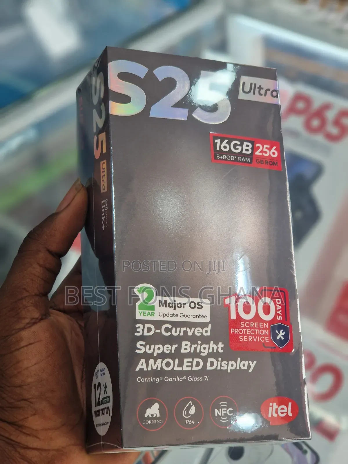 New Itel S25 Ultra 256 GB Black