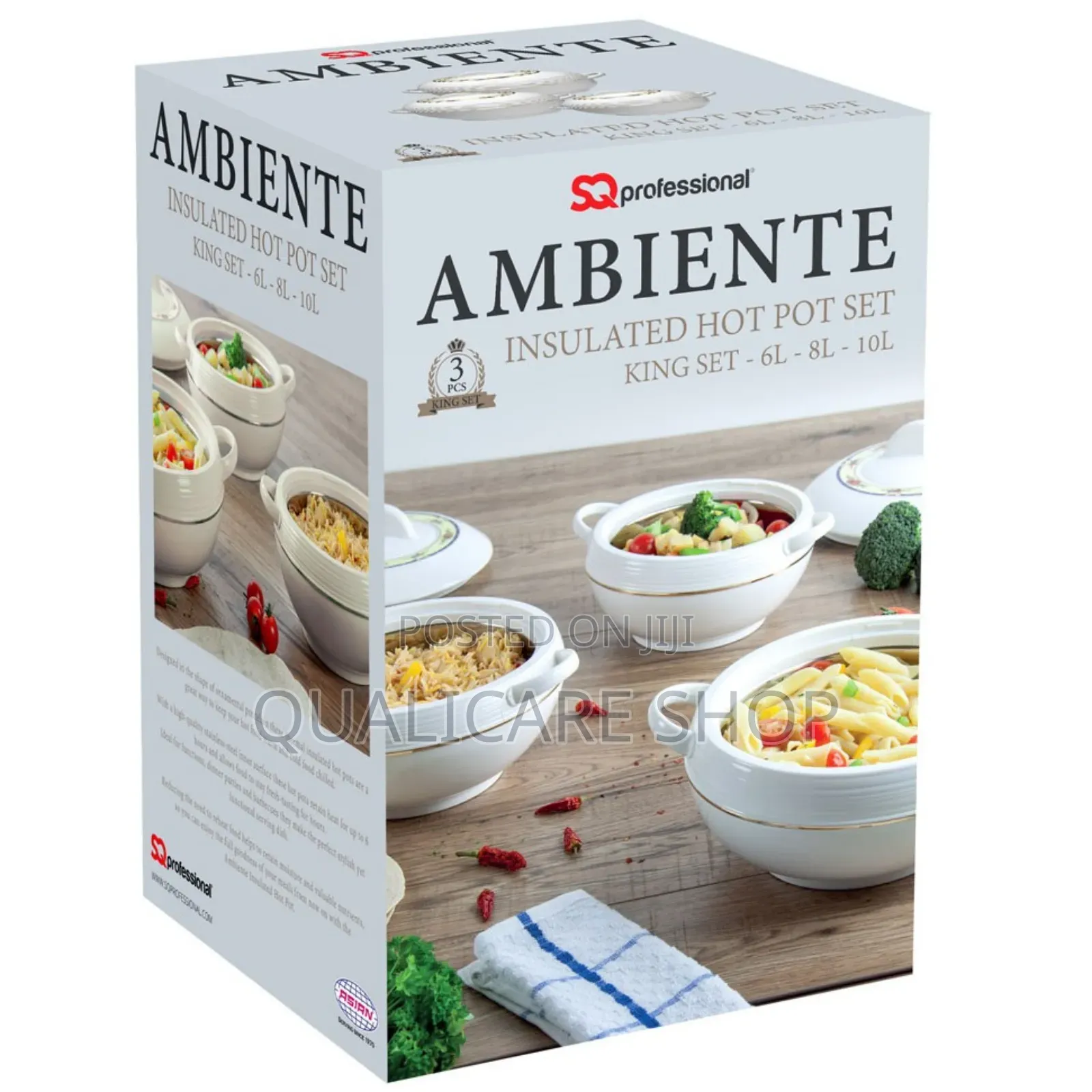 3pcs Ambiente Insulated Casserole KING Set