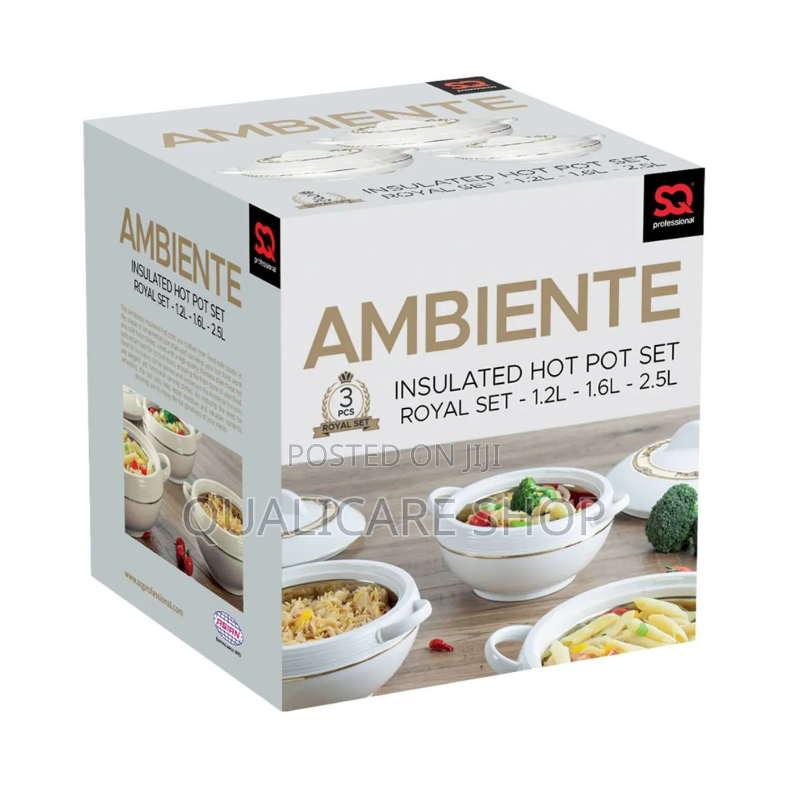 3pcs Ambiente Insulated Casserole Set