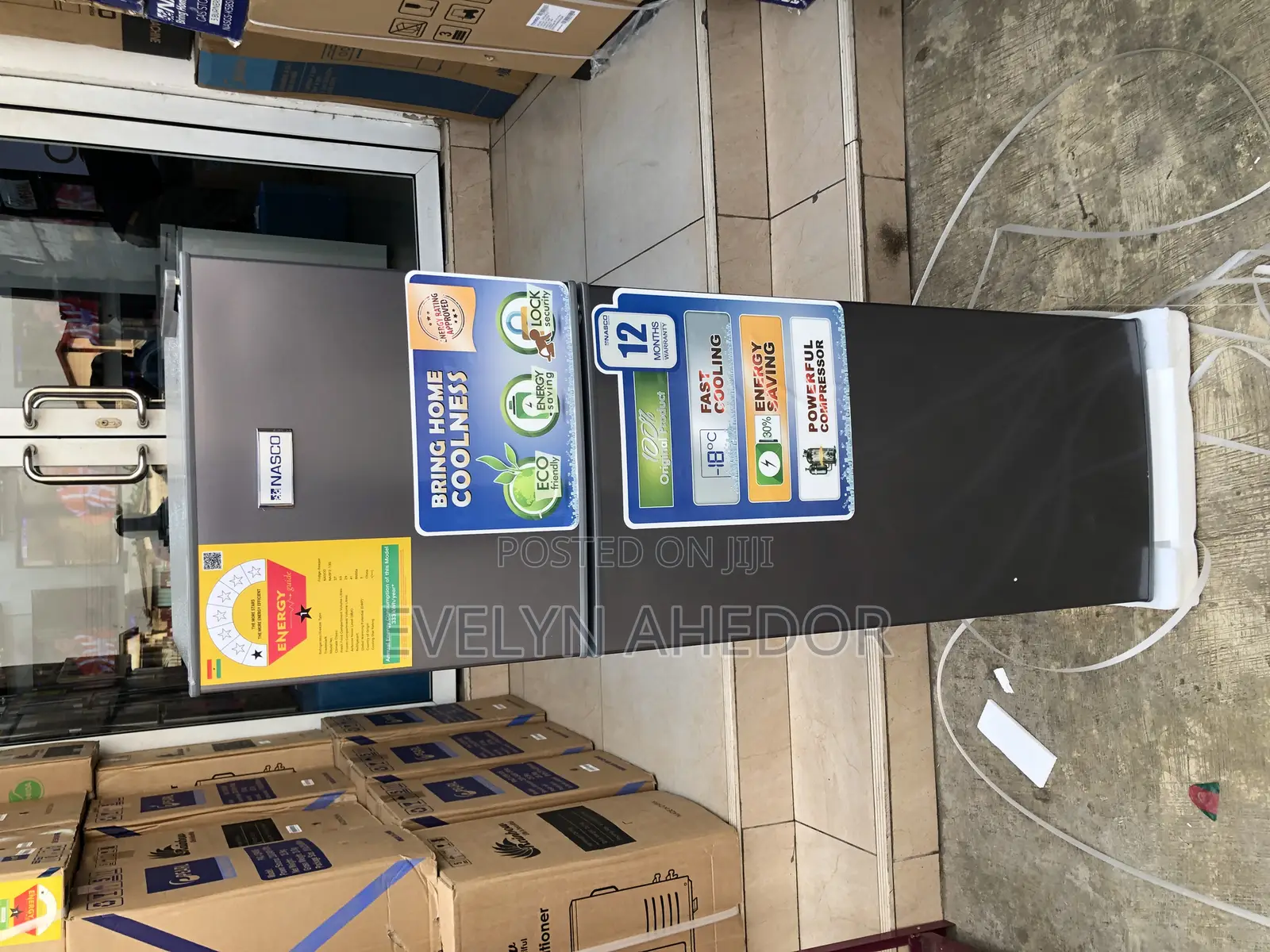 Nasco Double Door Fridge 98liters With Two Door Available