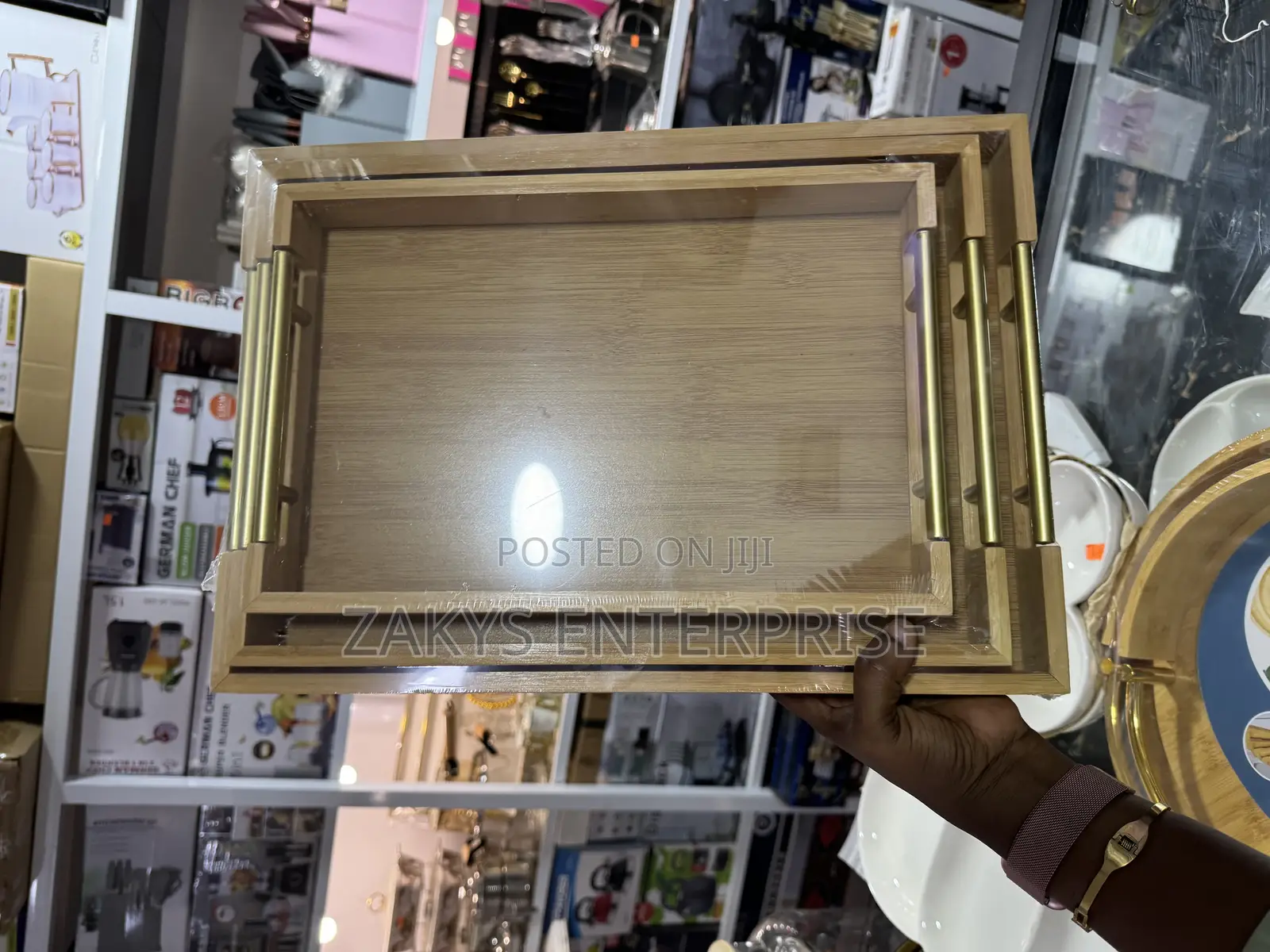 Luxury Bamboo Tray 3 in 1