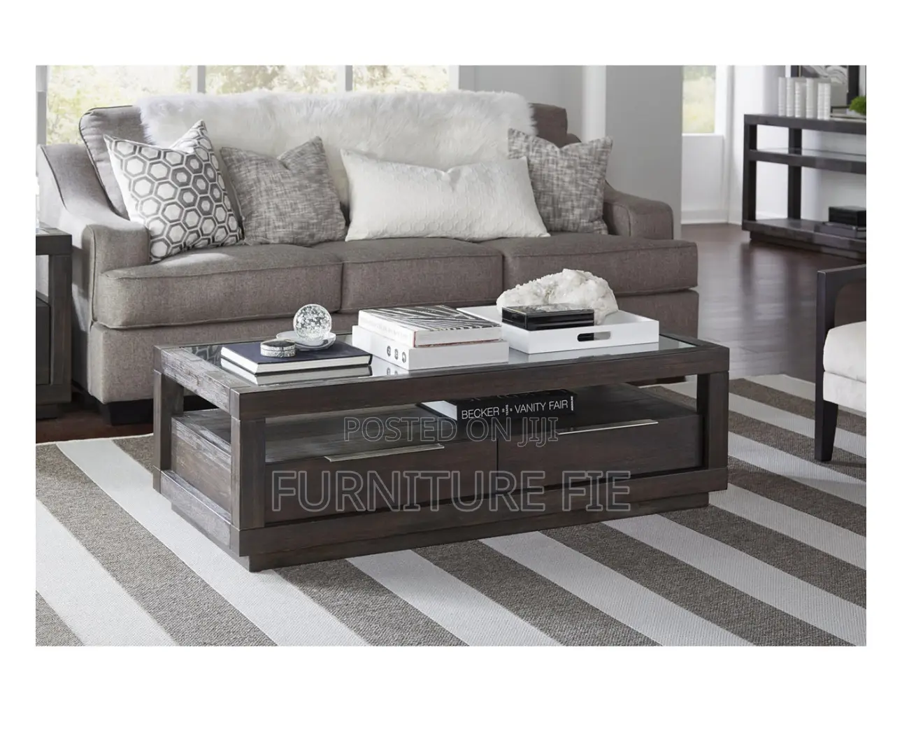 Tivie 54" Wood Coffee Table From Macy’S USA