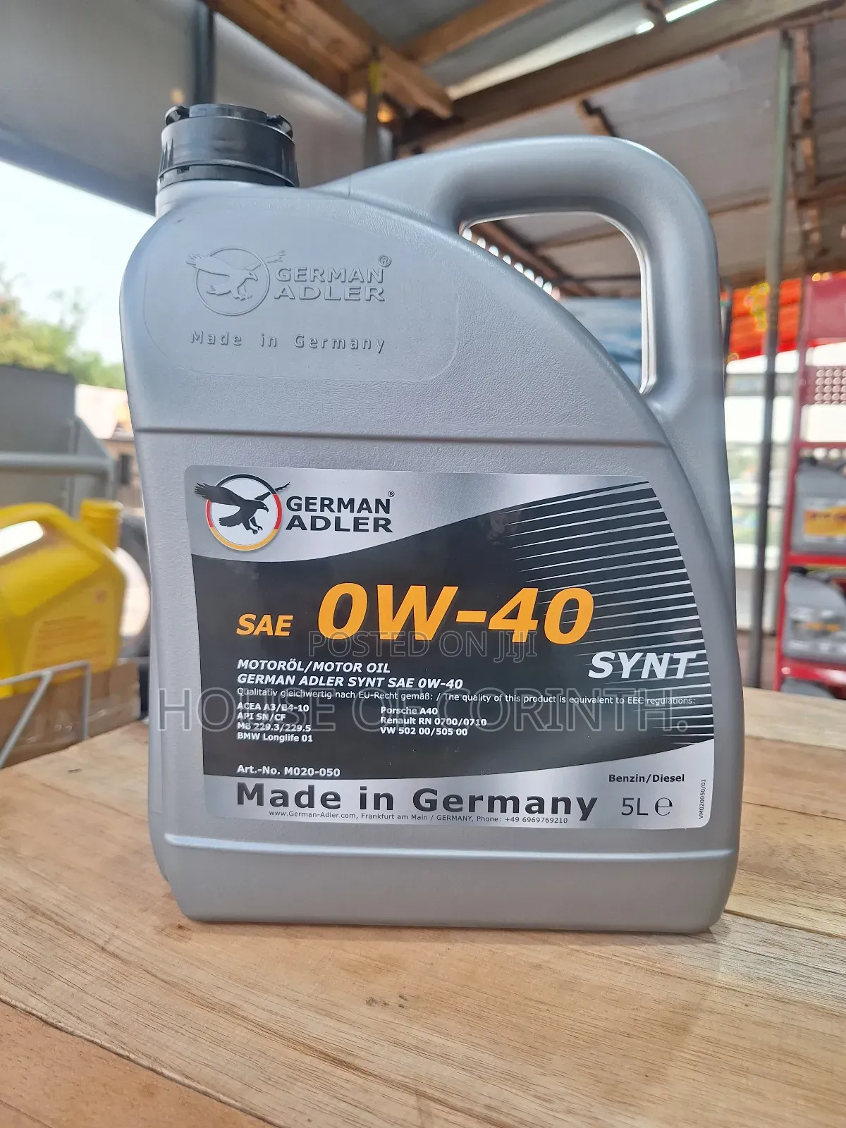 0w40 5litres German Adler - Engine Oil, Full Synthetic