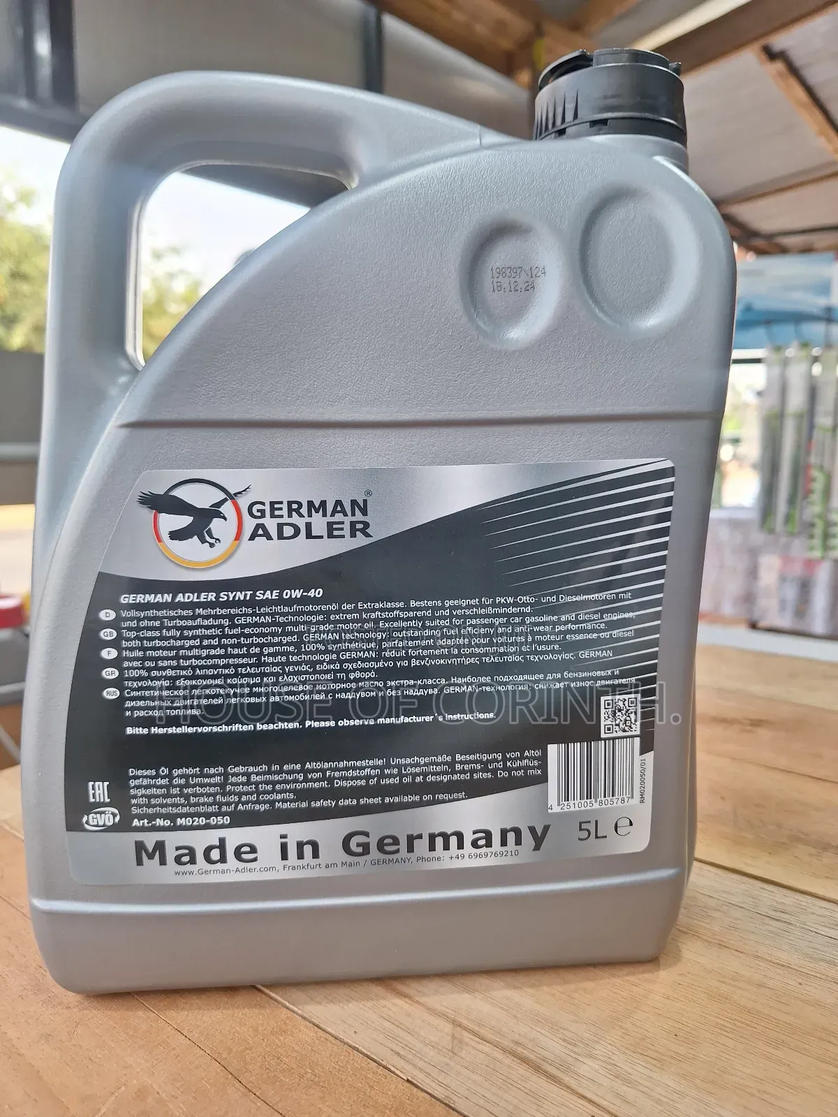 0w40 5litres German Adler - Engine Oil, Full Synthetic
